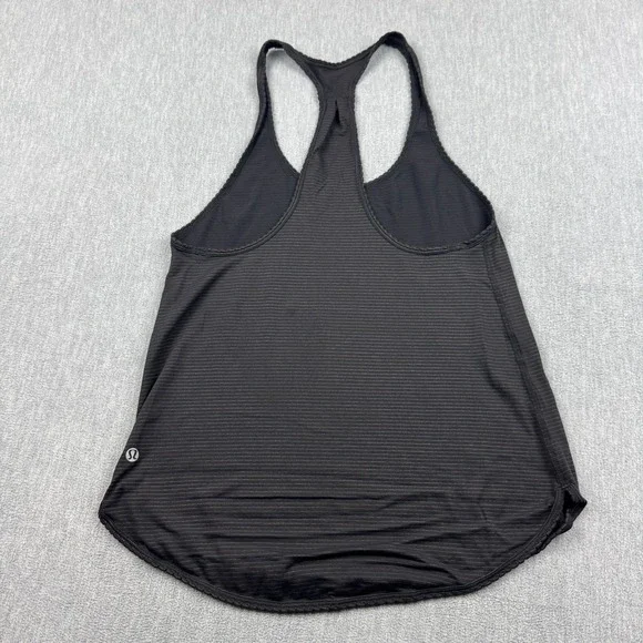 Lululemon Tank Top Womens 8 Black 105 F Singlet Performance Yoga Gym Active - Picture 8 of 9